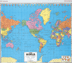 U.S. & World Combo Political Maps, 2 Map Set