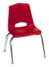 1101 Series Stack Chair, 10" Black Powder Coated Legs