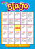 Parts Of Speech Bingo Game