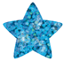 Blue Sparkle Stars Stickers