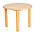 Hardwood Tables, 30" Round with 22" legs